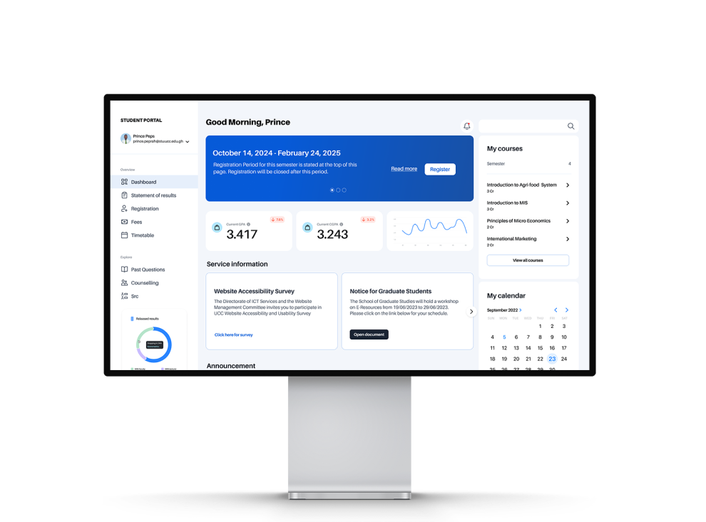 Dashboard mockup on a pro xdr display